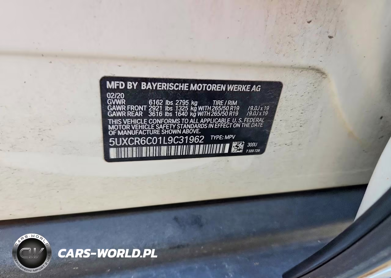 2020 BMW X5 xDrive40I VIN:5UXCR6C01L9C31962 - 13