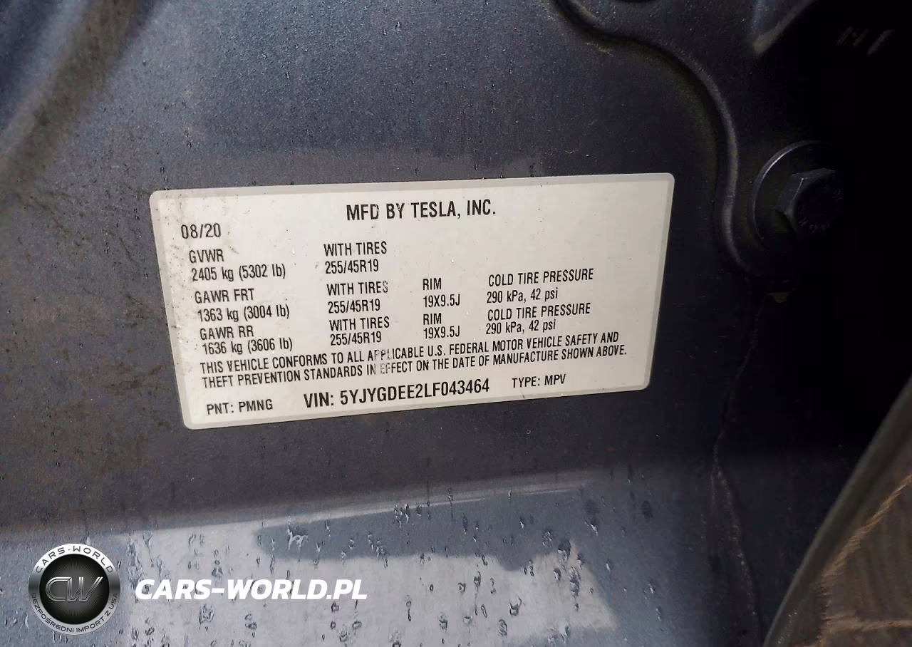 2020 Tesla Model Y VIN:5YJYGDEE2LF043464 - 13