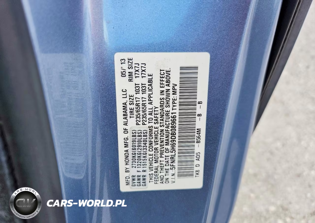 2013 Honda Odyssey Exl VIN:5FNRL5H69DB089661 - 13