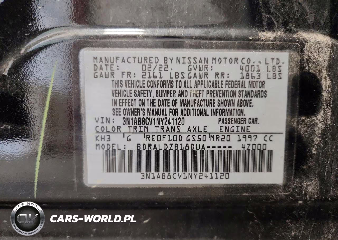 2022 Nissan Sentra Sv VIN:3N1AB8CV1NY241120 - 13