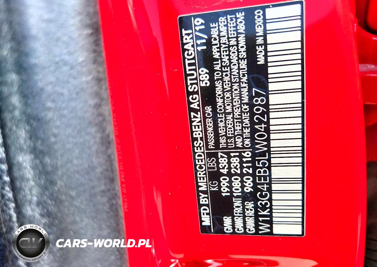 2020 Mercedes-Benz A 220 VIN:W1K3G4EB5LW042987 - 12