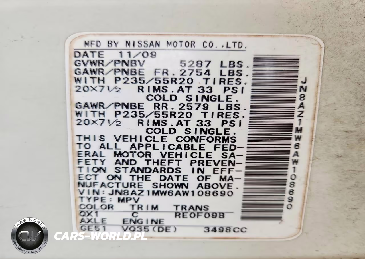 2010 Nissan Murano S VIN:JN8AZ1MW6AW108690 - 12