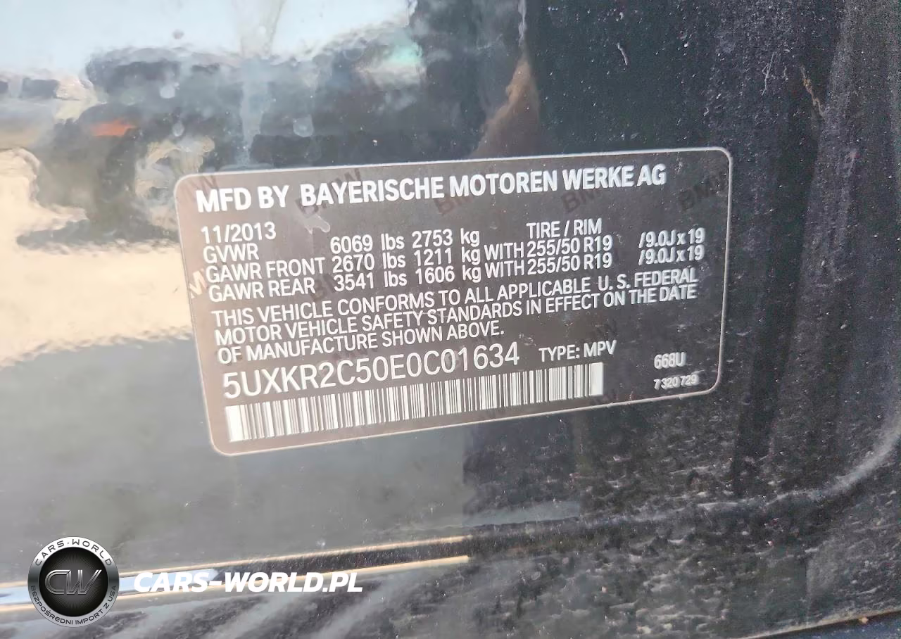 2014 BMW X5 Sdrive35I VIN:5UXKR2C50E0C01634 - 13
