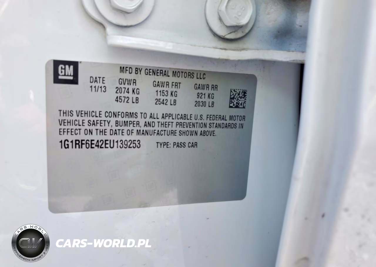 2014 Chevrolet Volt VIN:1G1RF6E42EU139253 - 12