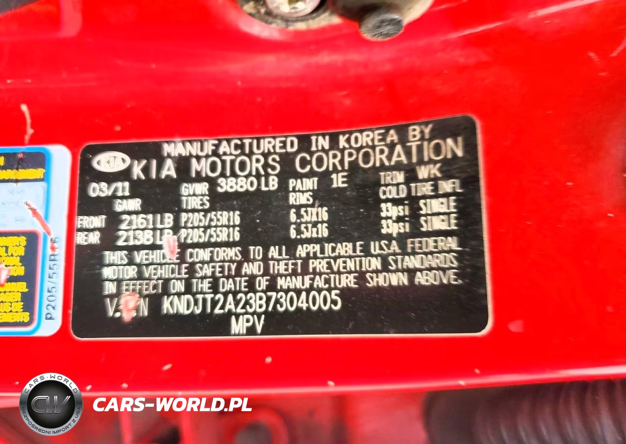 2011 Kia Soul + VIN:KNDJT2A23B7304005 - 12