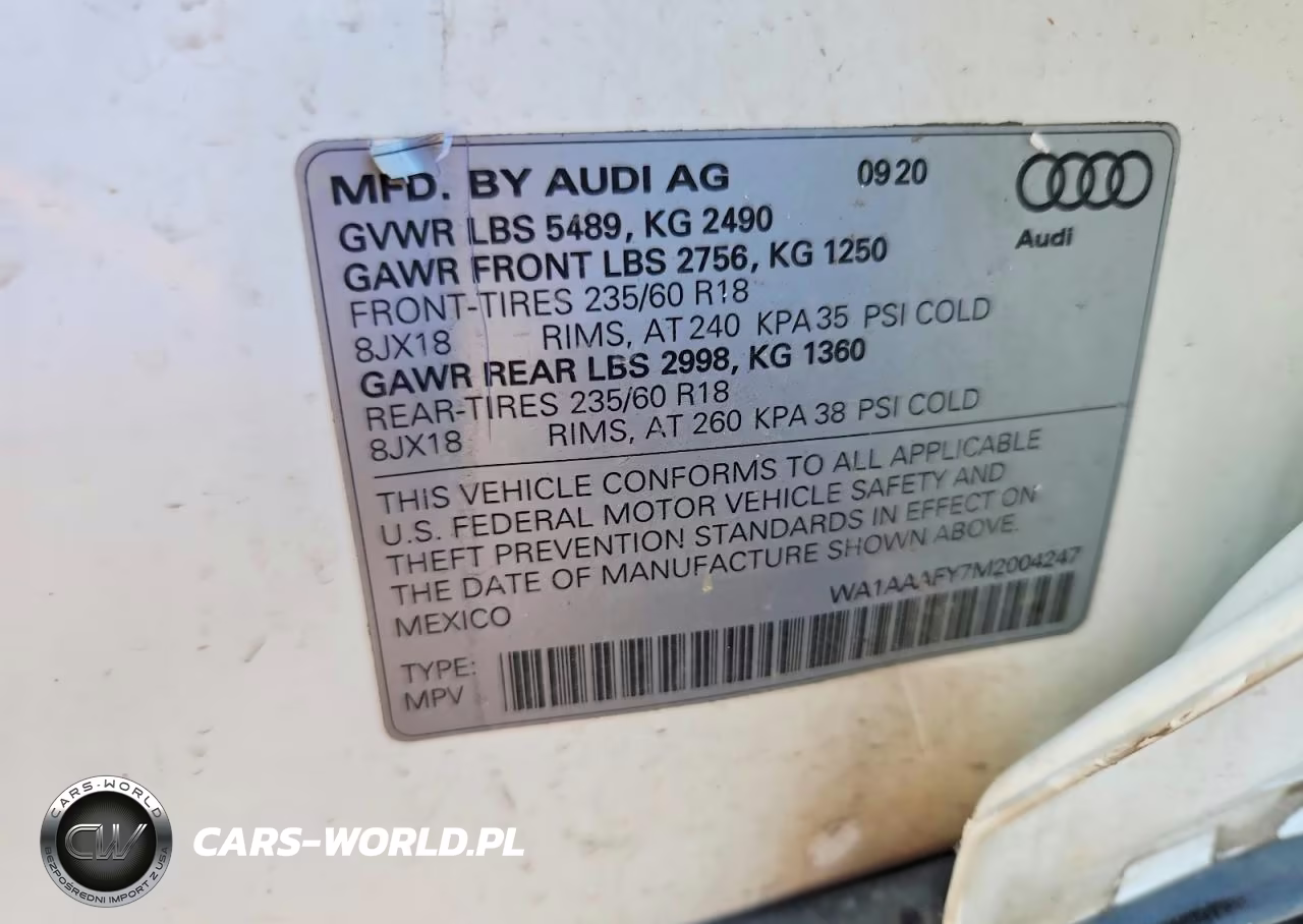 2021 Audi Q5 Premium VIN:WA1AAAFY7M2004247 - 13