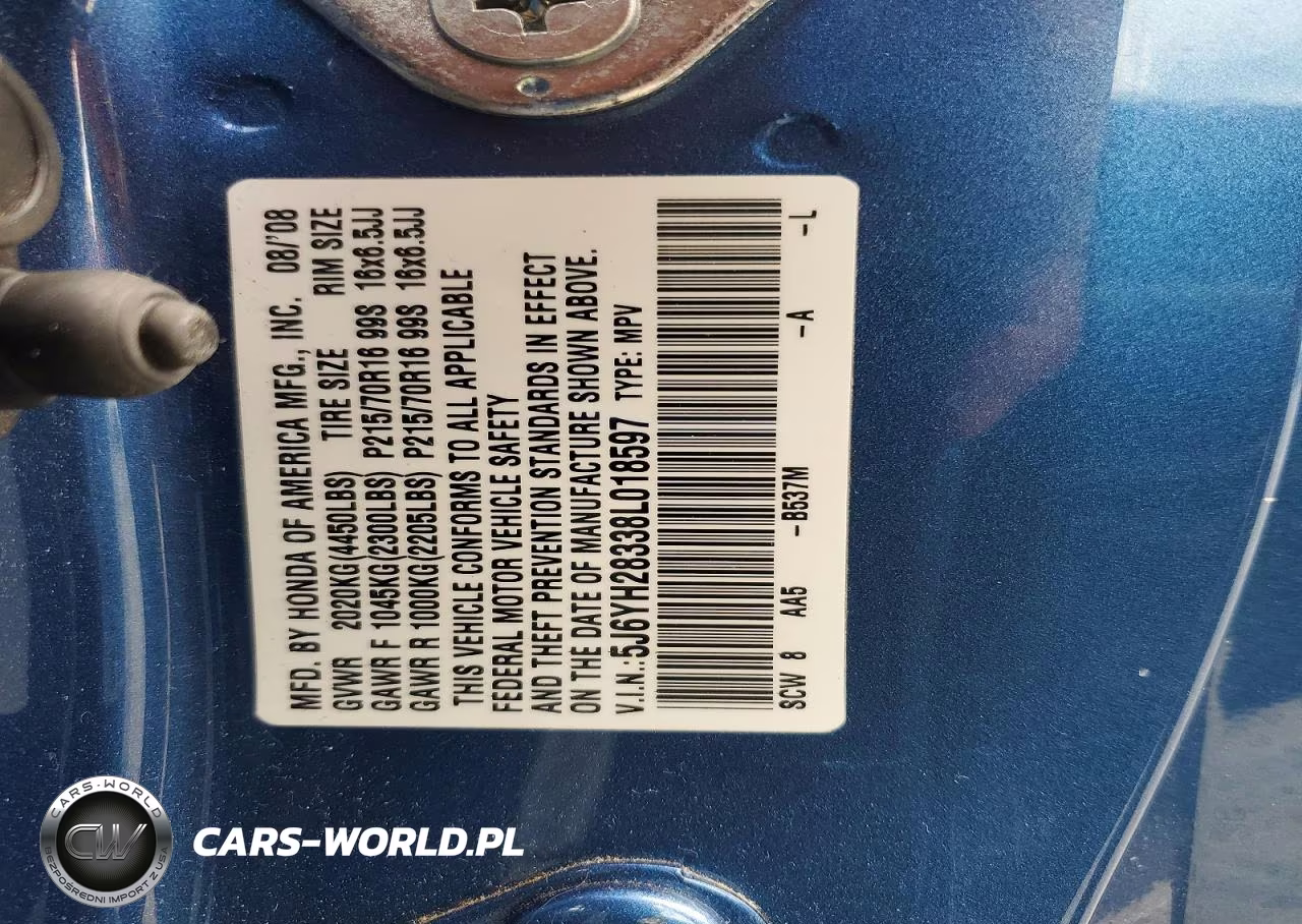 2008 Honda Element Lx VIN:5J6YH28338L018597 - 13