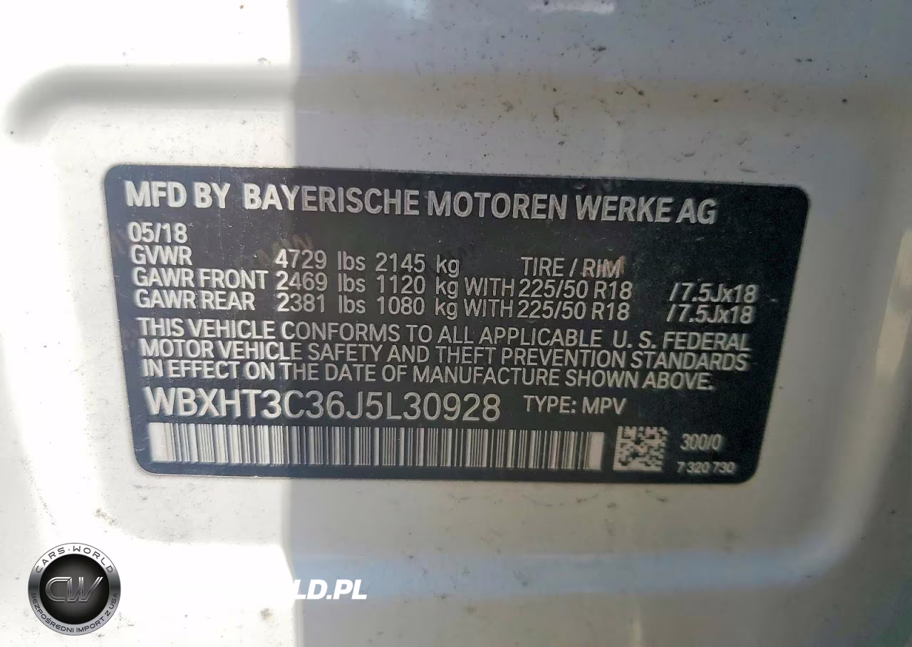 2018 BMW X1 xDrive28I VIN:WBXHT3C36J5L30928 - 13