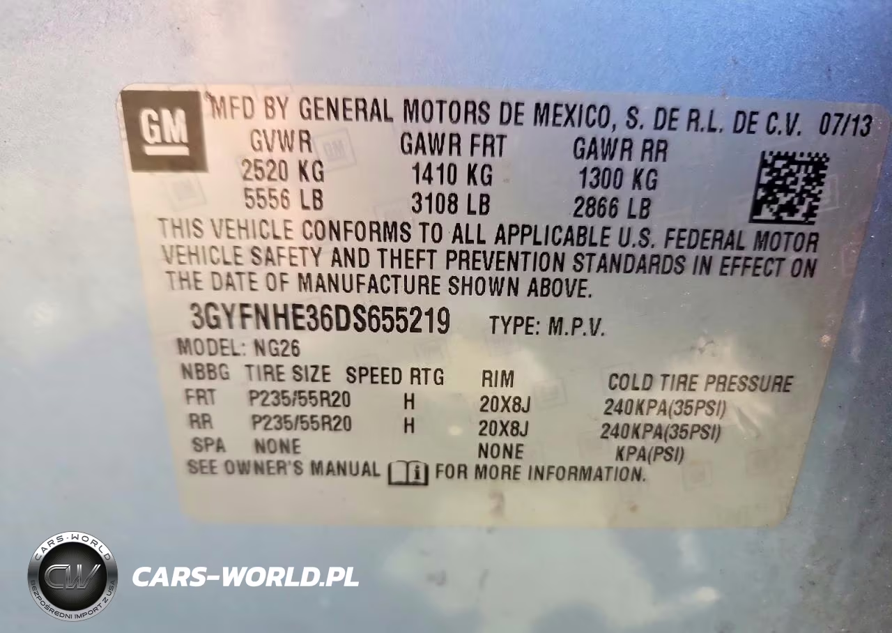 2013 Cadillac Srx Performance Collection VIN:3GYFNHE36DS655219 - 13
