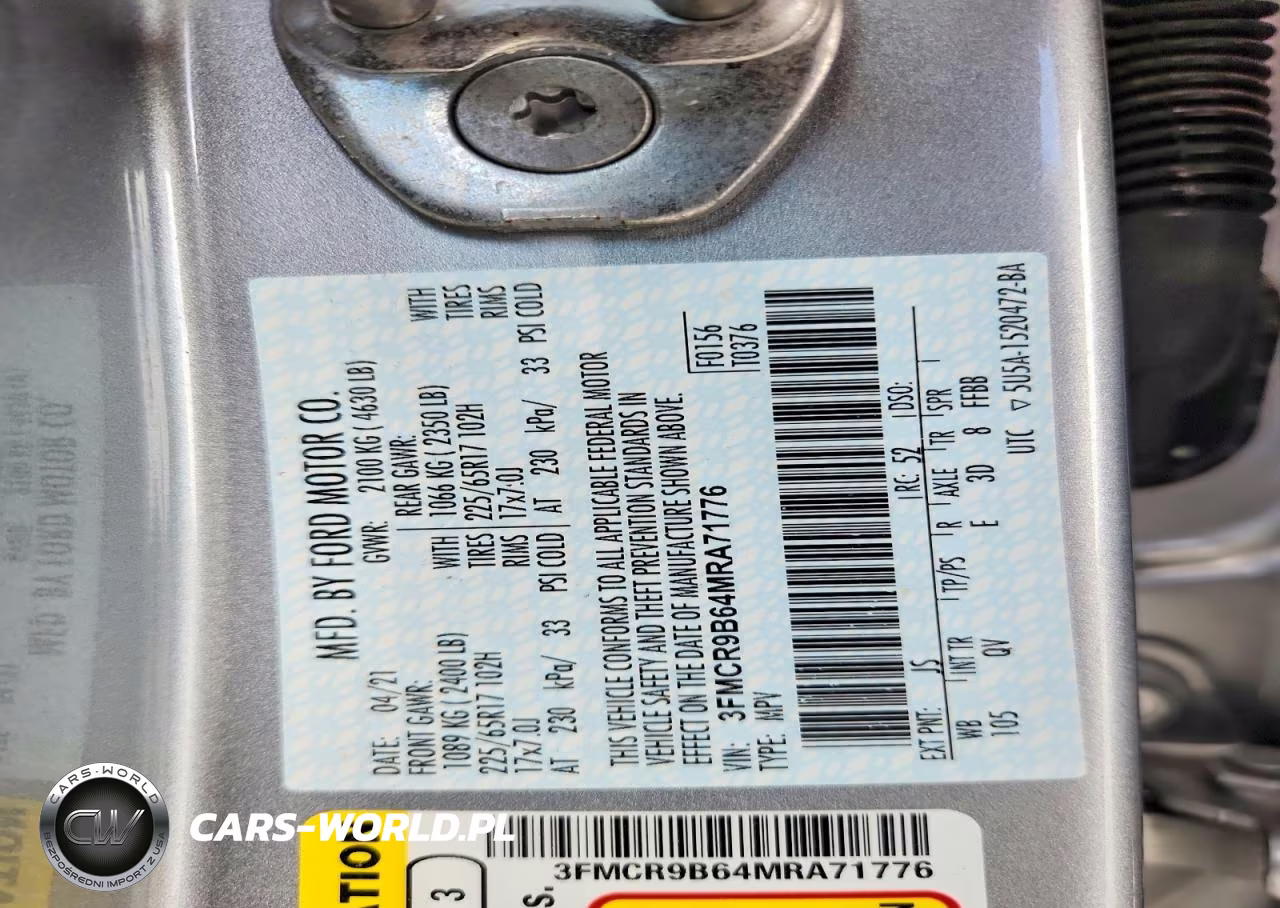 2021 Ford Bronco Sport Big Bend VIN:3FMCR9B64MRA71776 - 13