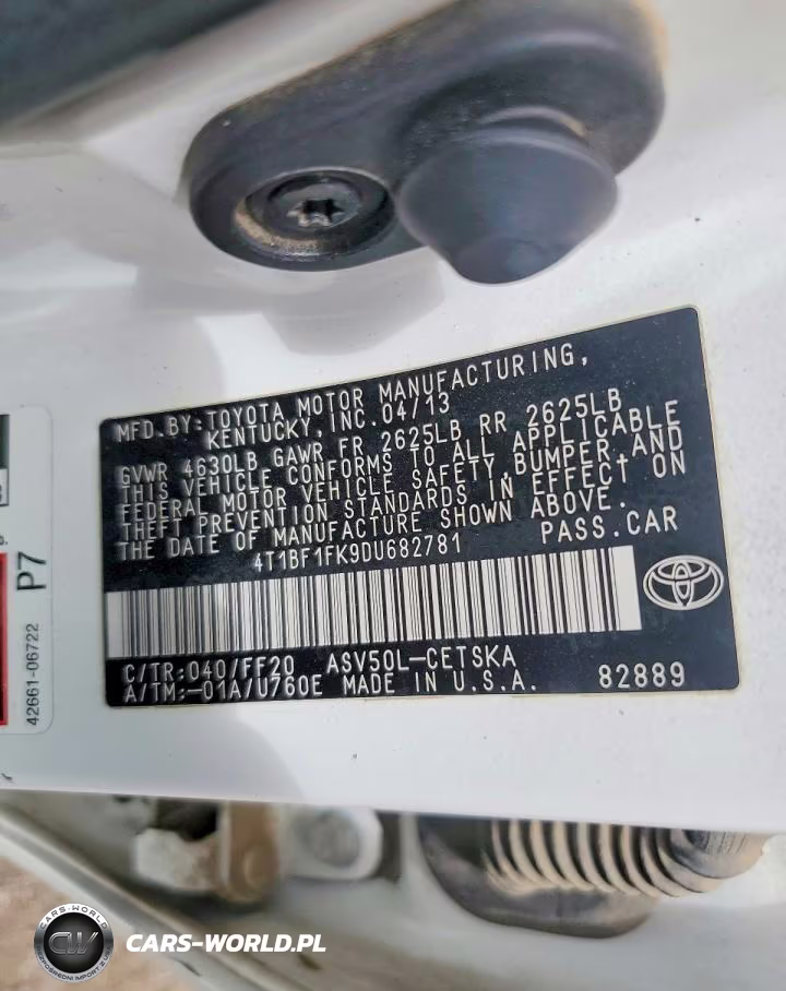 2013 Toyota Camry Se VIN:4T1BF1FK9DU682781 - 12