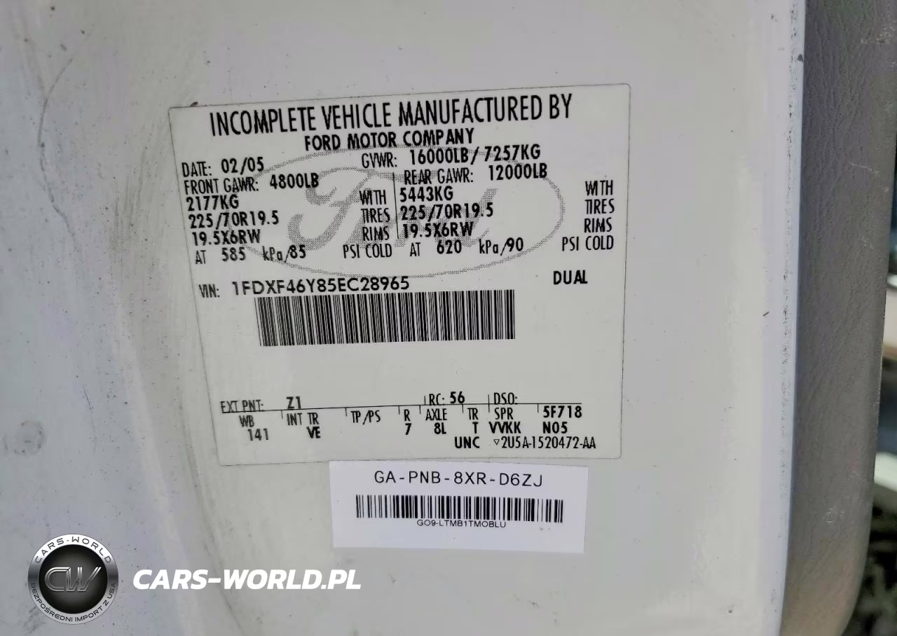 2005 Ford F450 Super Duty Bucket Truck VIN:1FDXF46Y85EC28965 - 12