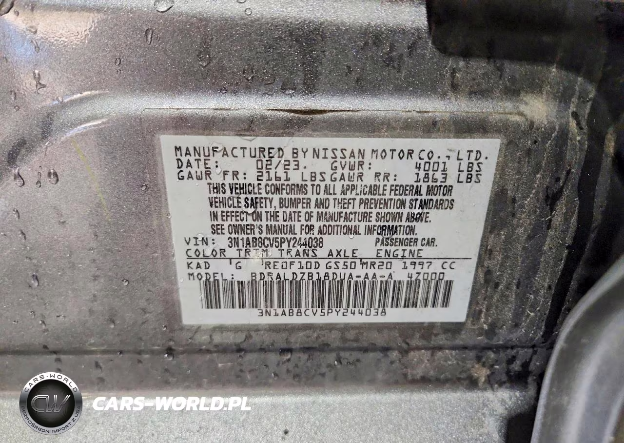 2023 Nissan Sentra Sv VIN:3N1AB8CV5PY244038 - 12