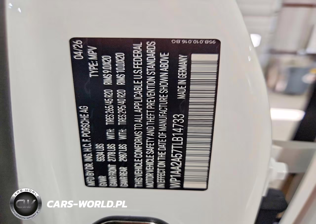 2026 Porsche Macan T VIN:WP1AA2A57TLB14733 - 14