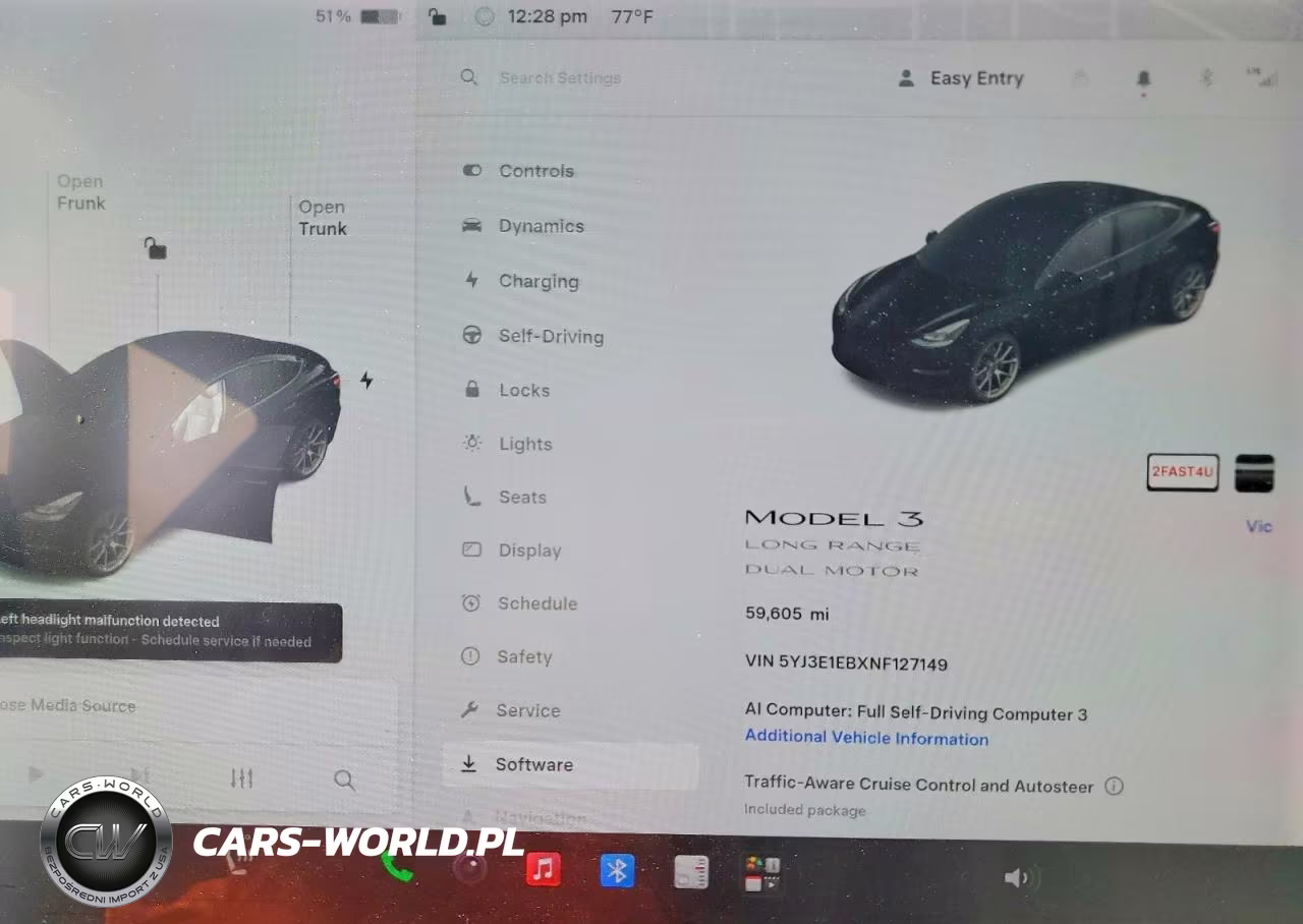 2022 Tesla Model 3 VIN:5YJ3E1EBXNF127149 - 9
