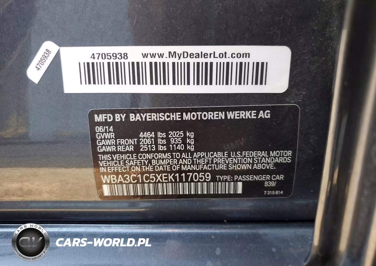 2014 BMW 328 I Sulev VIN:WBA3C1C5XEK117059 - 12