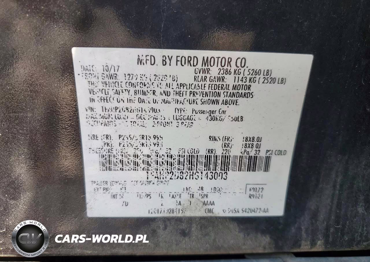 2017 Ford Taurus Se VIN:1FAHP2D82HG143003 - 13