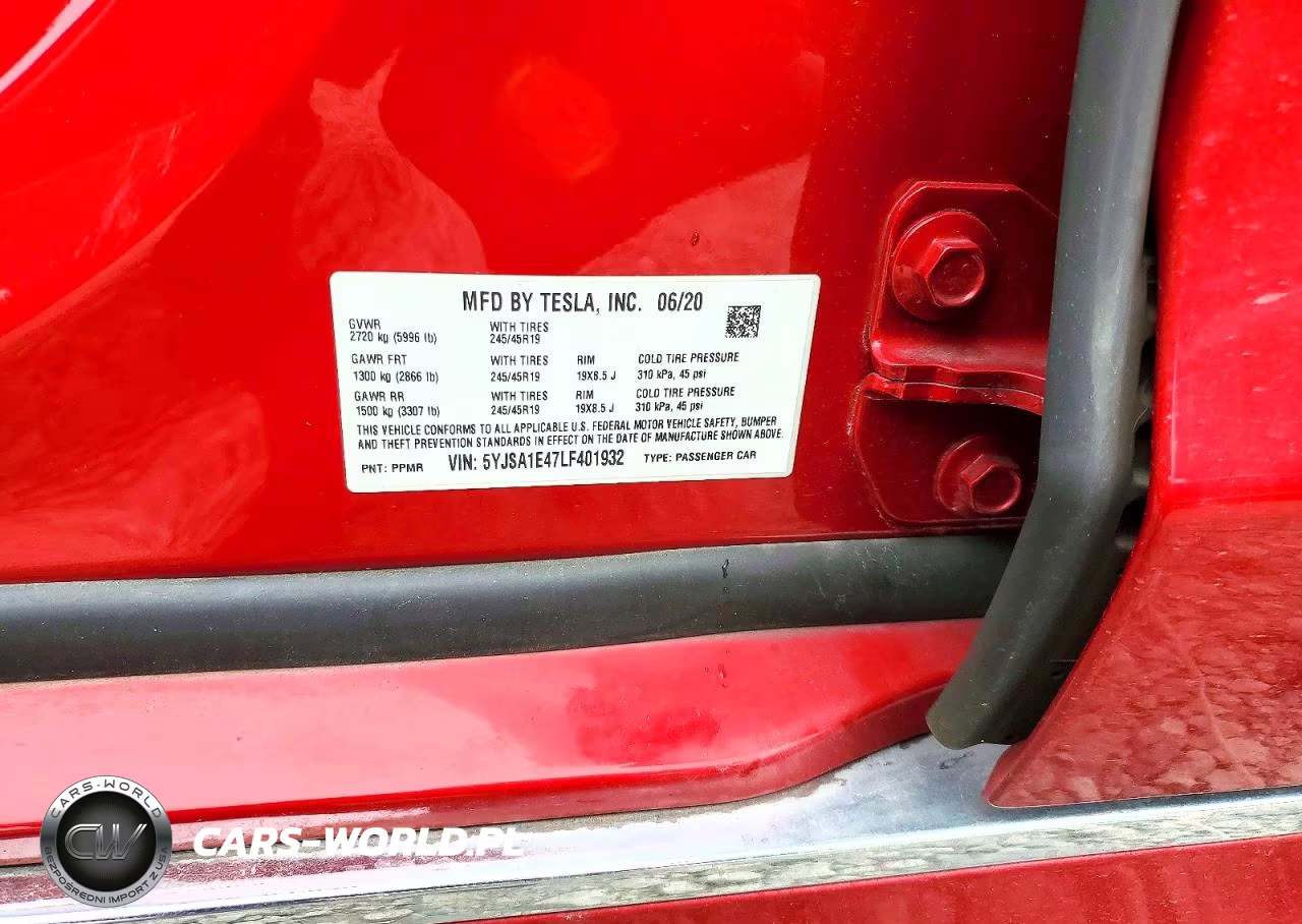 2020 Tesla Model S VIN:5YJSA1E47LF401932 - 12