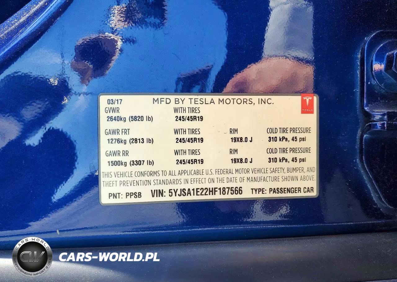 2017 Tesla Model S VIN:5YJSA1E22HF187566 - 12