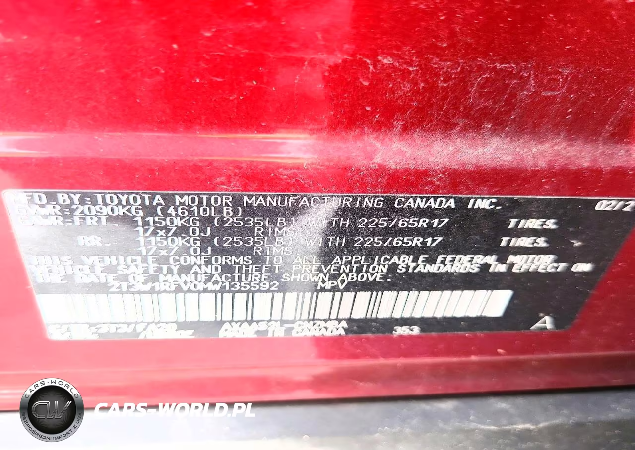 2021 Toyota Rav4 Xle VIN:2T3W1RFV0MW135592 - 13