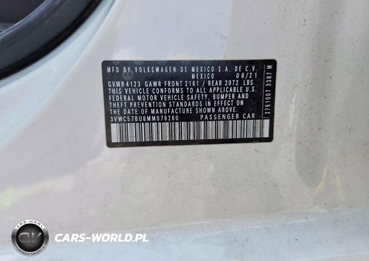 2021 Volkswagen Jetta S VIN:3VWC57BU8MM078260 - 12