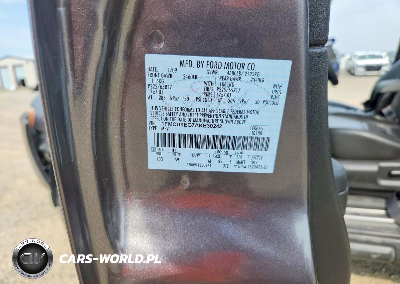 2010 Ford Escape Limited VIN:1FMCU9EG7AKB30242 - 12