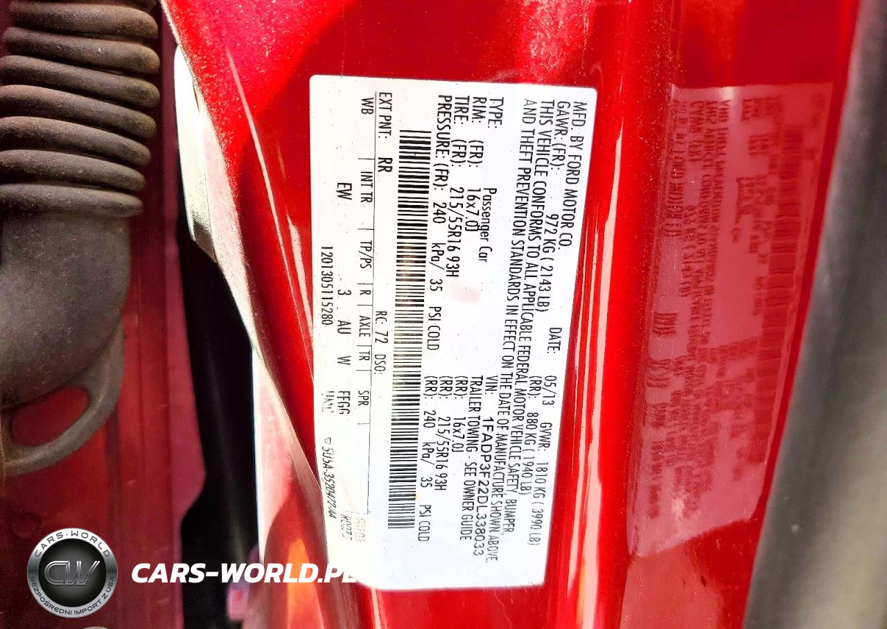 2013 Ford Focus Se VIN:1FADP3F22DL338033 - 12