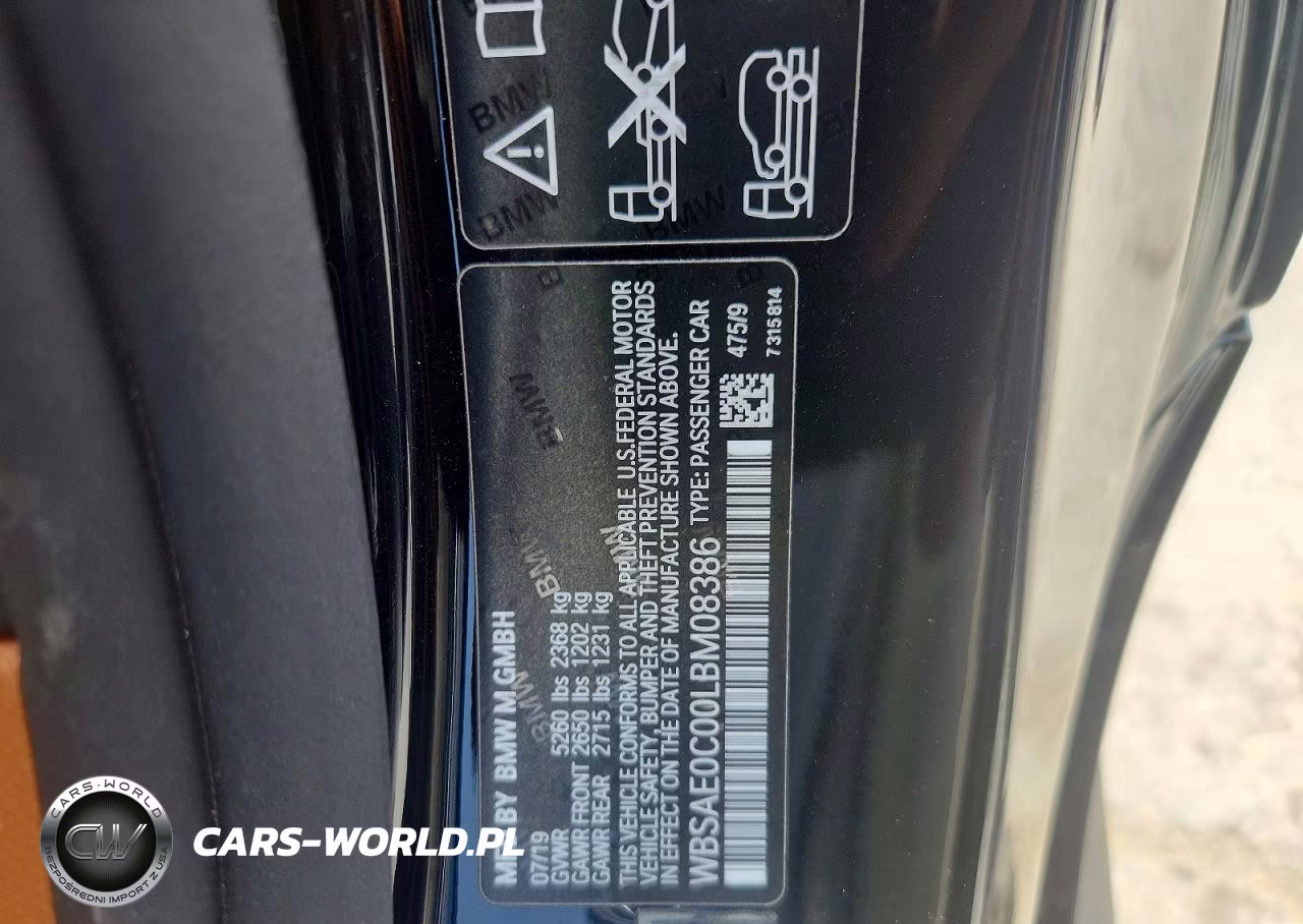 2020 BMW M8 VIN:WBSAE0C00LBM08386 - 12