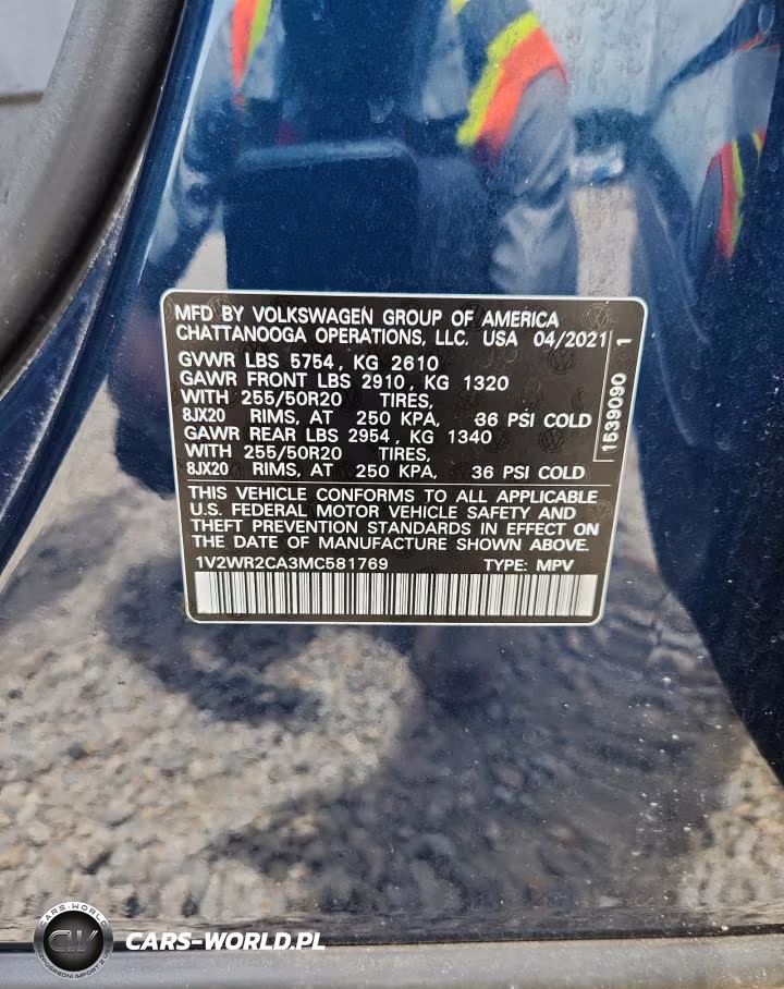 2021 Volkswagen Atlas Se VIN:1V2WR2CA3MC581769 - 13