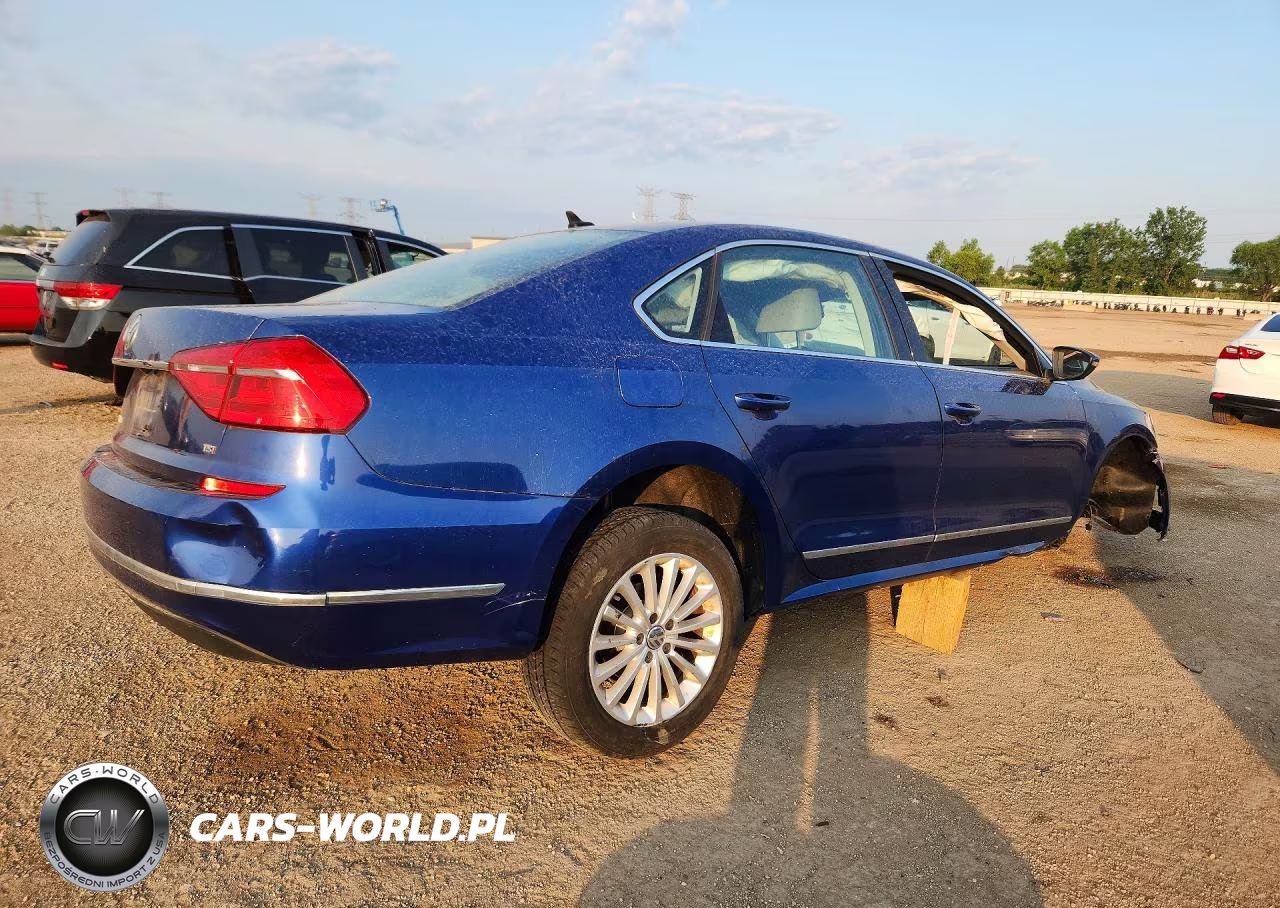 2016 Volkswagen Passat Se VIN:1VWBT7A37GC015988 - 3