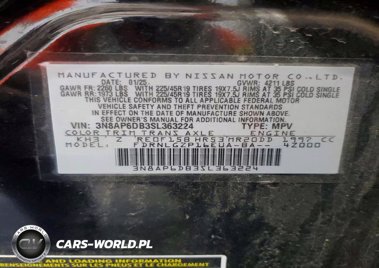 2025 Nissan Kicks Sr VIN:3N8AP6DB3SL363224 - 13