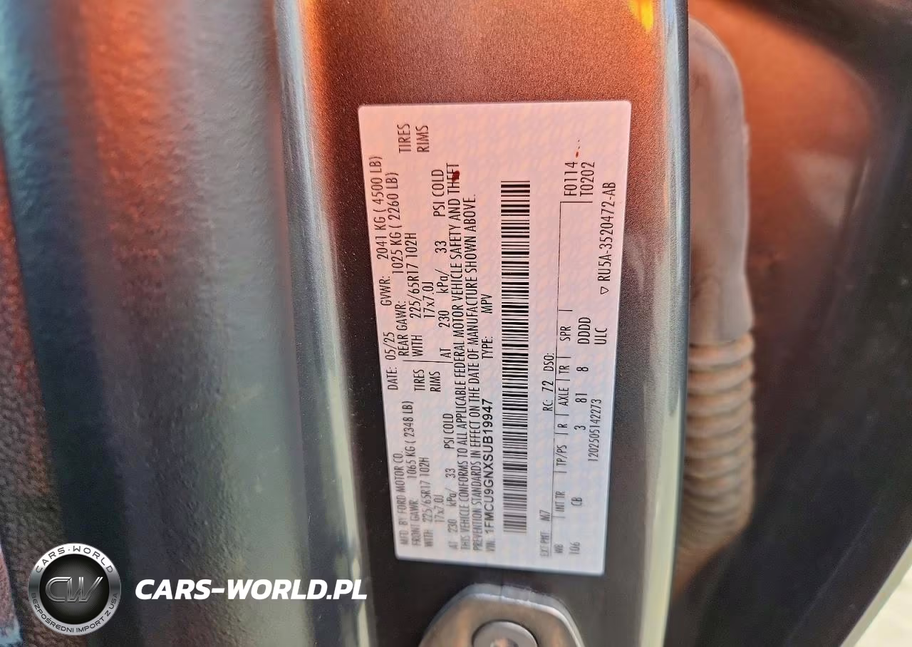 2025 Ford Escape Active VIN:1FMCU9GNXSUB19947 - 13