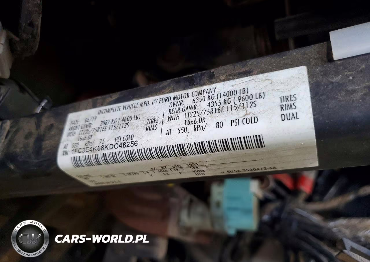 2019 Ford E450 Delivery Truck VIN:1FC3E4K68KDC48256 - 13
