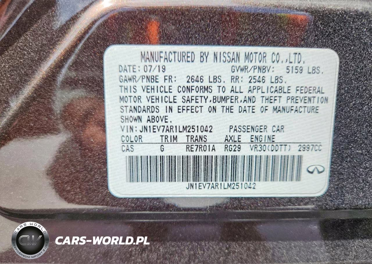 2020 Infiniti Q50 3.0T Luxe VIN:JN1EV7AR1LM251042 - 13