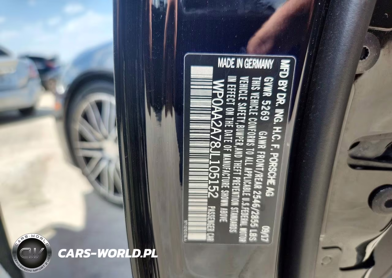 2018 Porsche Panamera 4 VIN:WP0AA2A78JL105152 - 12