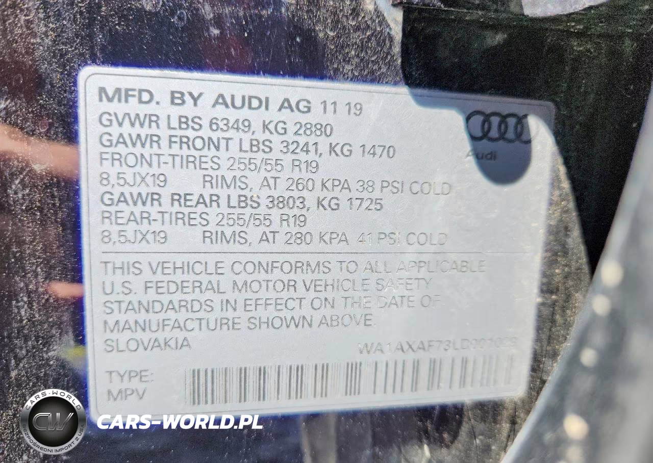 2020 Audi Q7 Premium VIN:WA1AXAF73LD001029 - 13