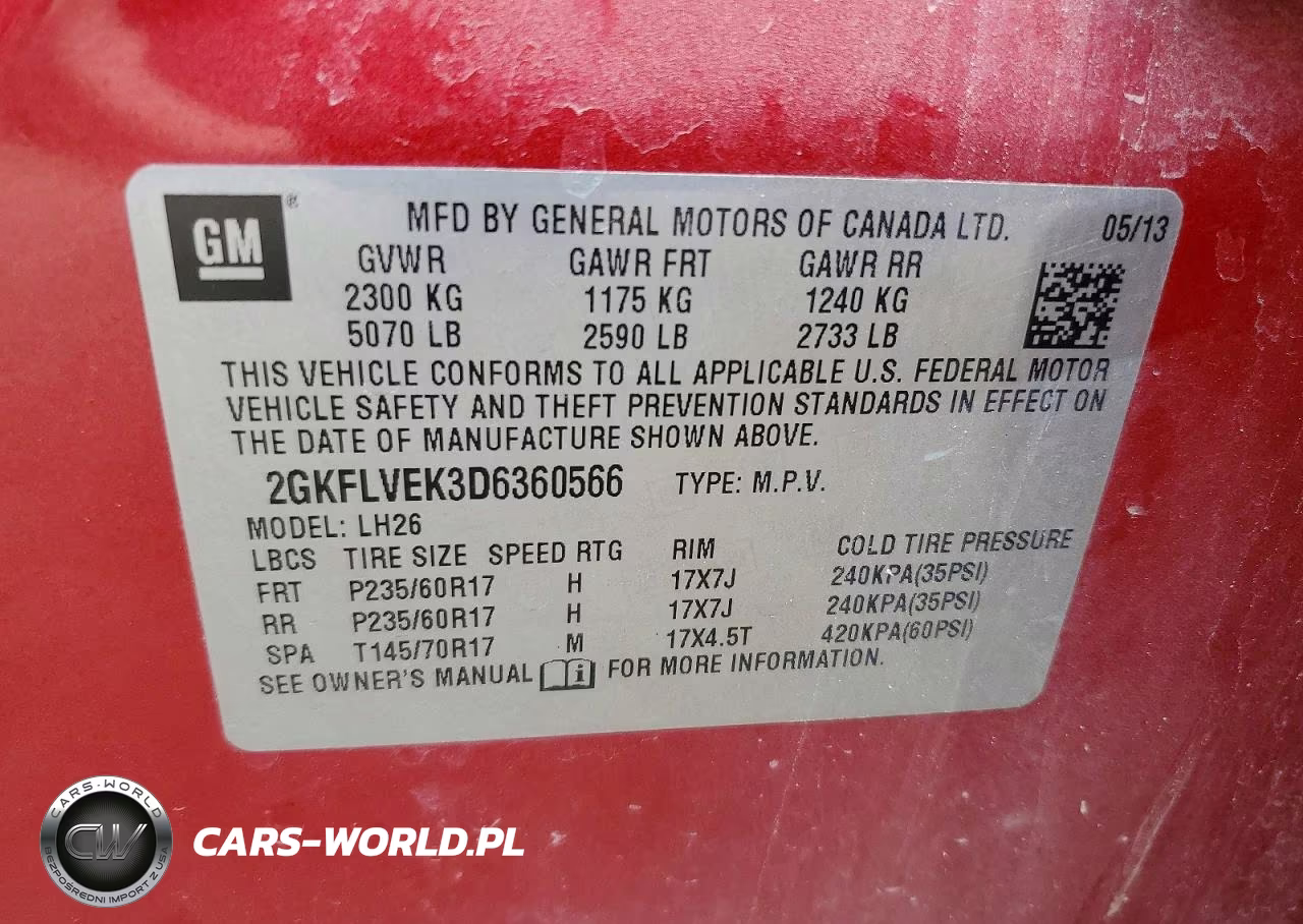 2013 GMC Terrain Slt VIN:2GKFLVEK3D6360566 - 13
