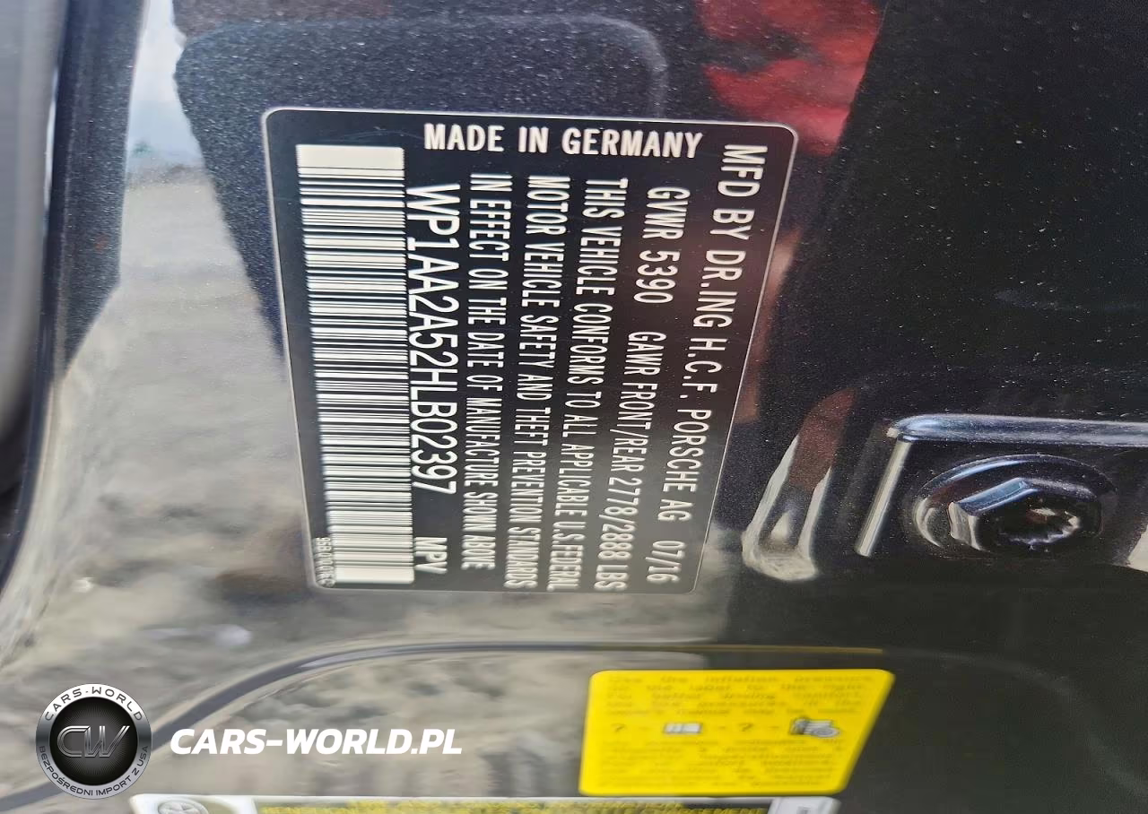 2017 Porsche Macan VIN:WP1AA2A52HLB02397 - 12