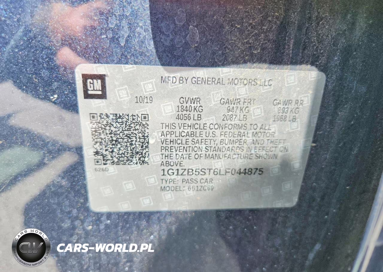 2020 Chevrolet Malibu Ls VIN:1G1ZB5ST6LF044875 - 12