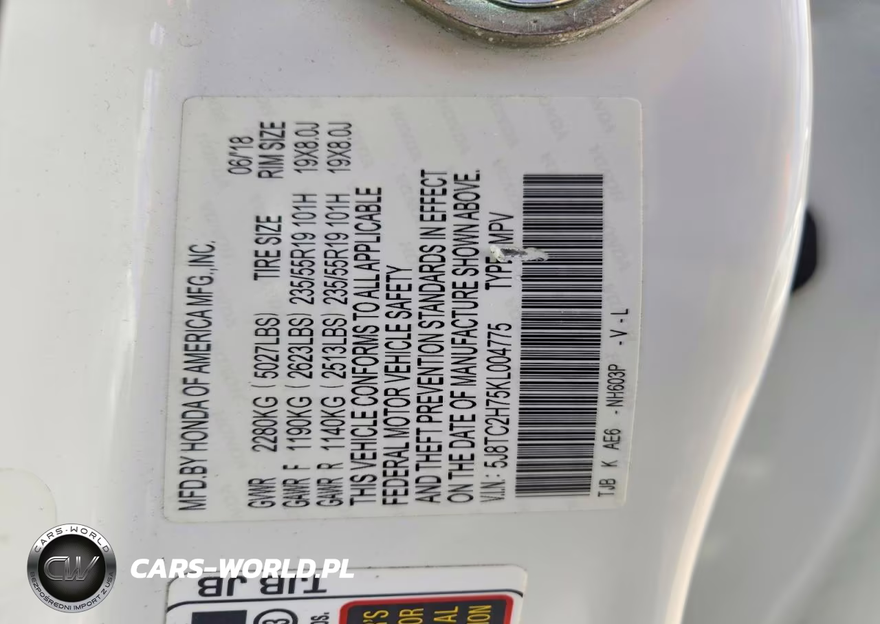 2019 Acura Rdx Advance VIN:5J8TC2H75KL004775 - 13