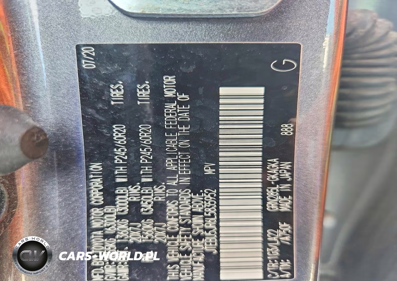 2020 Toyota 4Runner Limited VIN:JTEBU5JR6L5835952 - 14