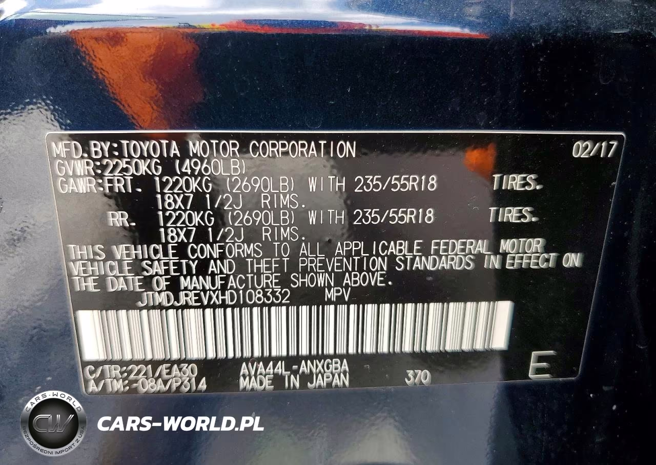 2017 Toyota Rav4 Hv Limited VIN:JTMDJREVXHD108332 - 13