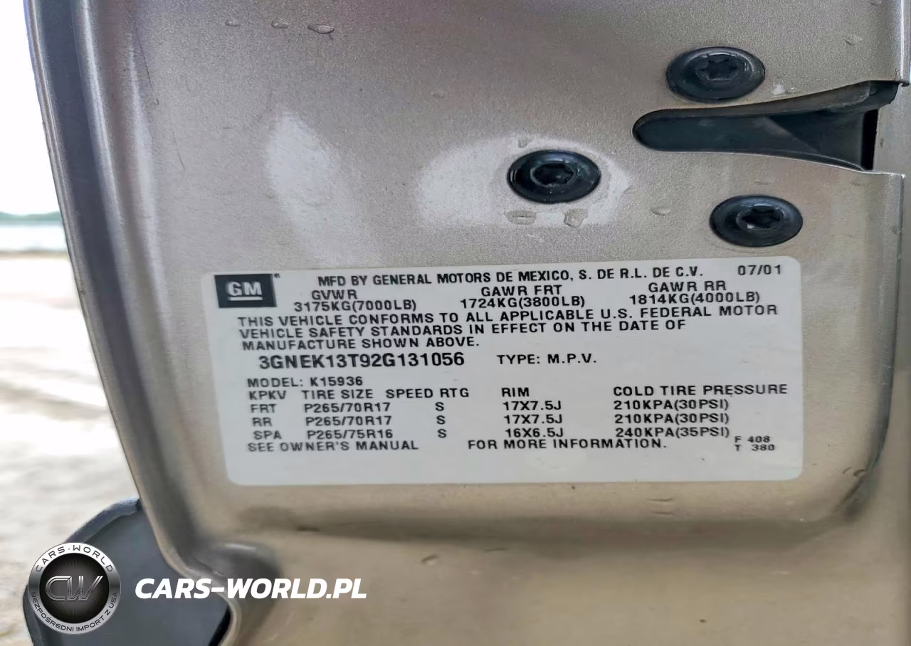 2002 Chevrolet Avalanche K1500 VIN:3GNEK13T92G131056 - 12