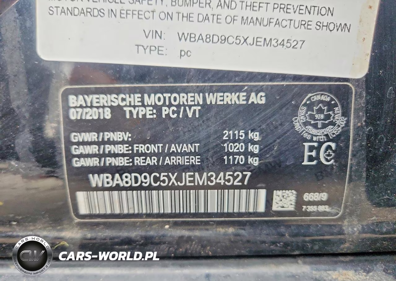2018 BMW 330 Xi VIN:WBA8D9C5XJEM34527 - 12