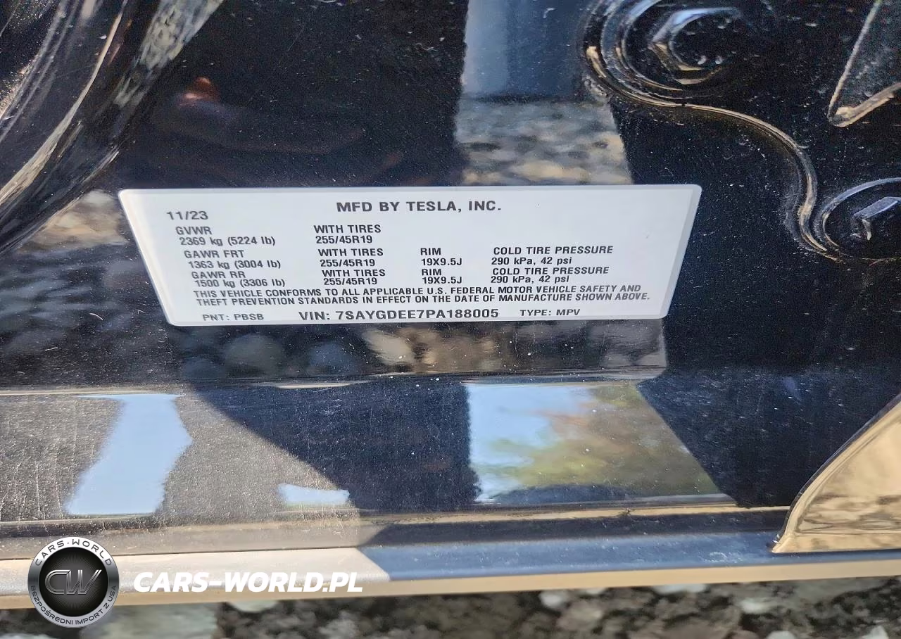2023 Tesla Model Y VIN:7SAYGDEE7PA188005 - 12