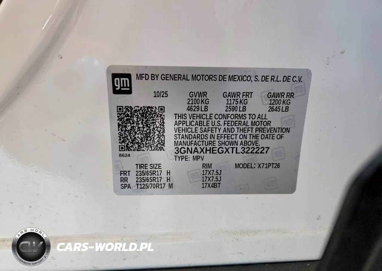 2026 Chevrolet Equinox Lt VIN:3GNAXHEGXTL322227 - 14