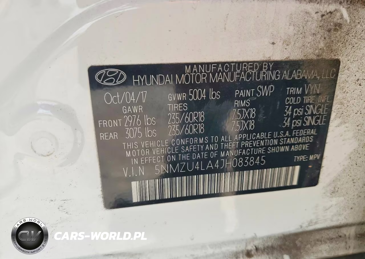 2018 Hyundai Santa Fe Sport 2.0T VIN:5NMZU4LA4JH083845 - 13