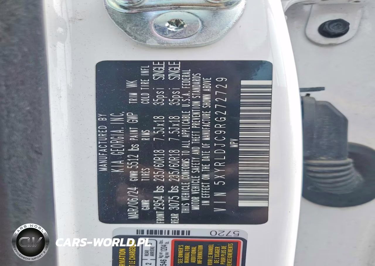 2024 Kia Sorento S VIN:5XYRLDJC9RG272729 - 14