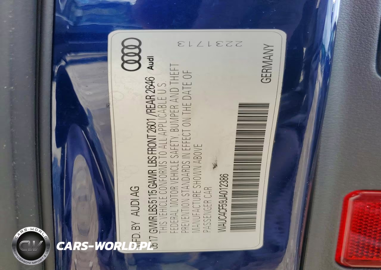 2018 Audi S5 Prestige VIN:WAUC4CF59JA012386 - 13