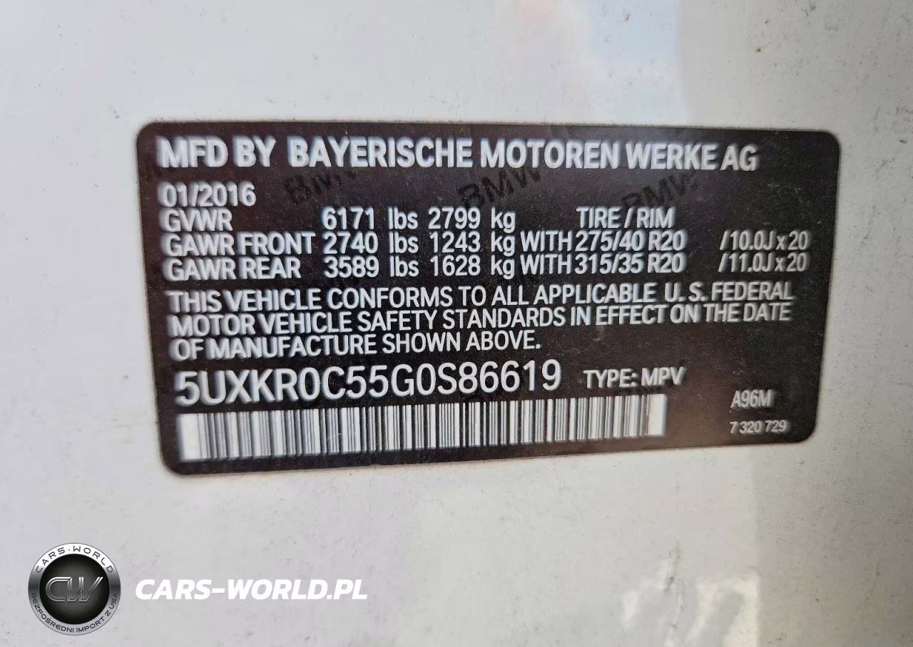 2016 BMW X5 xDrive35I VIN:5UXKR0C55G0S86619 - 13